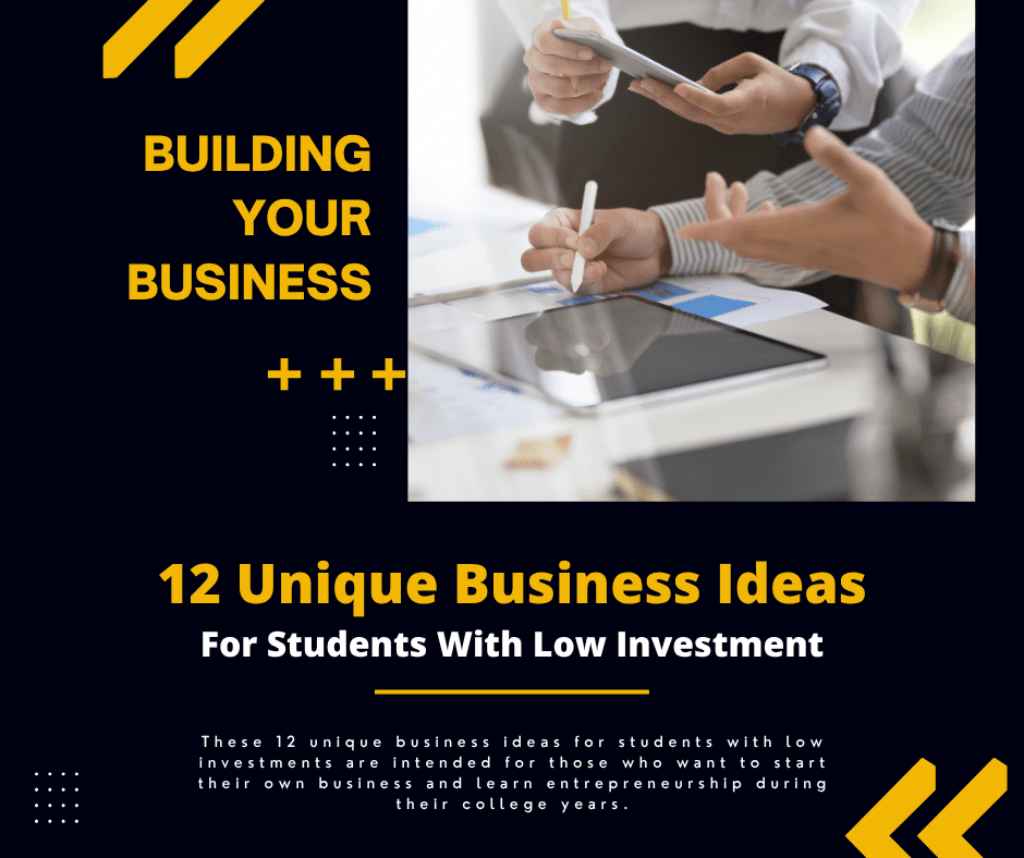 12 Unique Business Ideas for Students With Low Investment